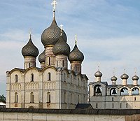Святейший Патриарх Кирилл посетил Успенский кафедральный собор Ростова Великого